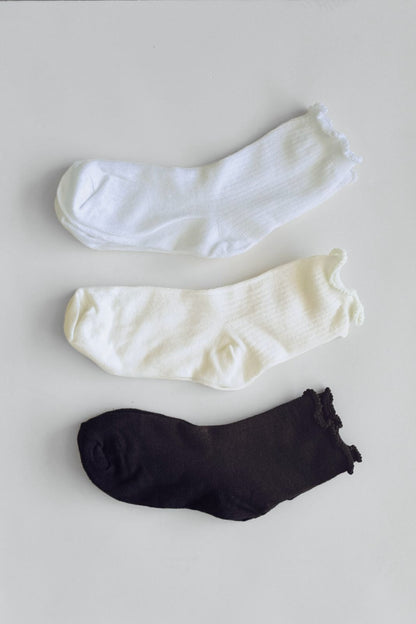 Calcetínes Blanco, negro y beige