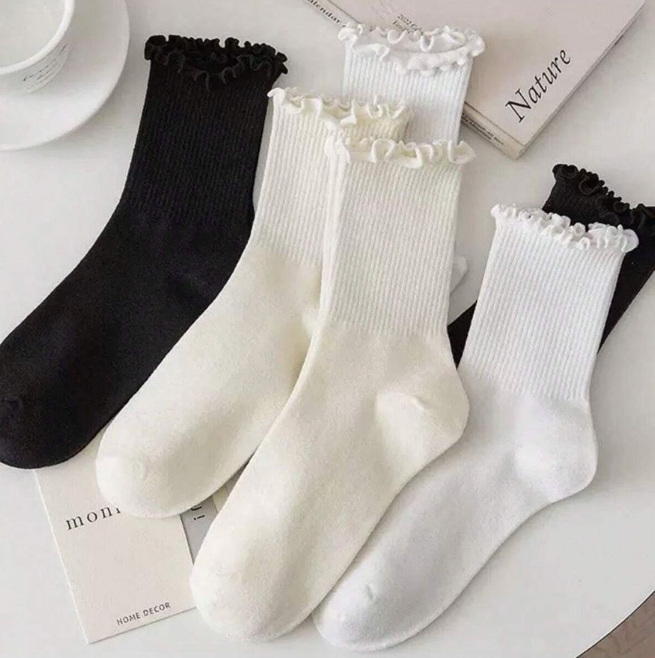 Calcetínes Blanco, negro y beige