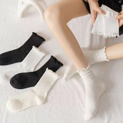 Calcetínes Blanco, negro y beige