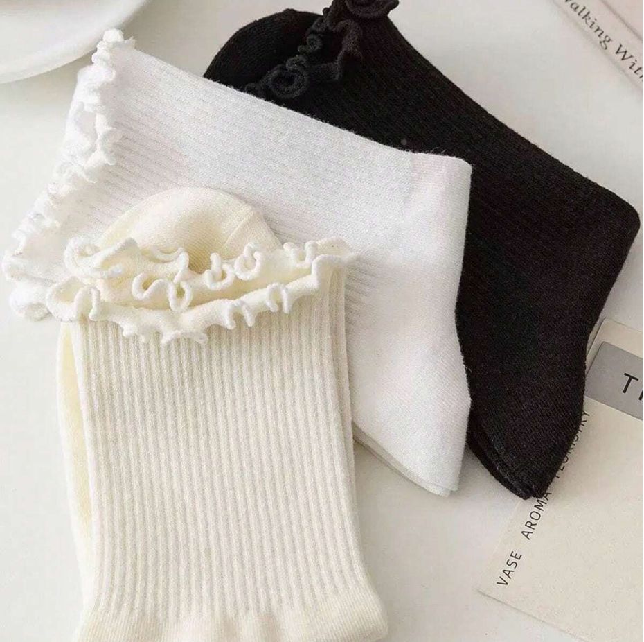 Calcetínes Blanco, negro y beige